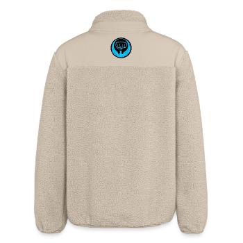 Wado pigeon emblem logo blue - Relaxed Fit Unisex Sherpa Jacket by Stanley/Stella - beige - Back