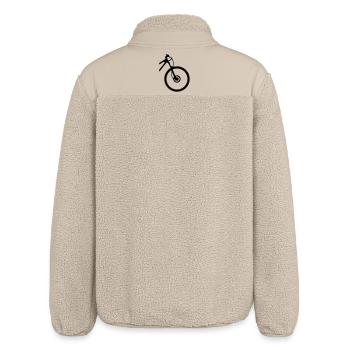 Mountainbike Front - Relaxed Fit Unisex Sherpajacke von Stanley/Stella - Beige - Hinten
