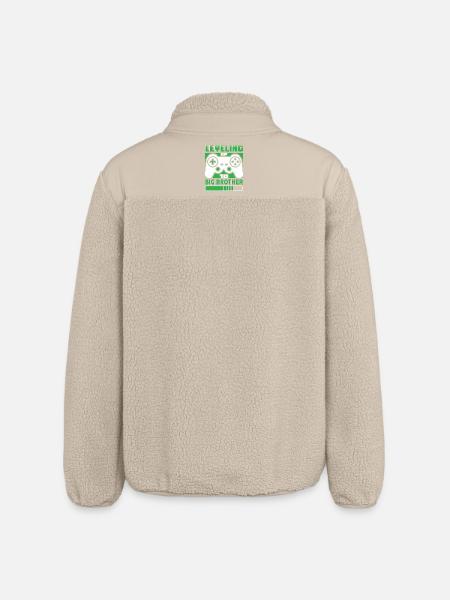 Leveling Up To Big Brother - Relaxed Fit Unisex Sherpa Jacket by Stanley/Stella - beige