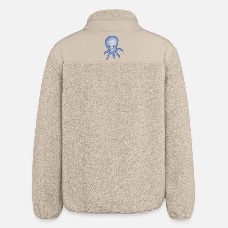 Octopus squid - Relaxed Fit Unisex Sherpa Jacket by Stanley/Stella - beige