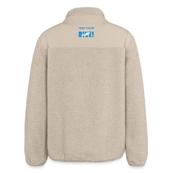 Diver Diving - Relaxed Fit Unisex Sherpa Jacket by Stanley/Stella - beige - Back