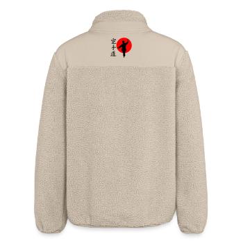 Karaté Gangaku avec lettrage - Veste sherpa unisexe coupe décontractée Stanley/Stella - beige - Dos