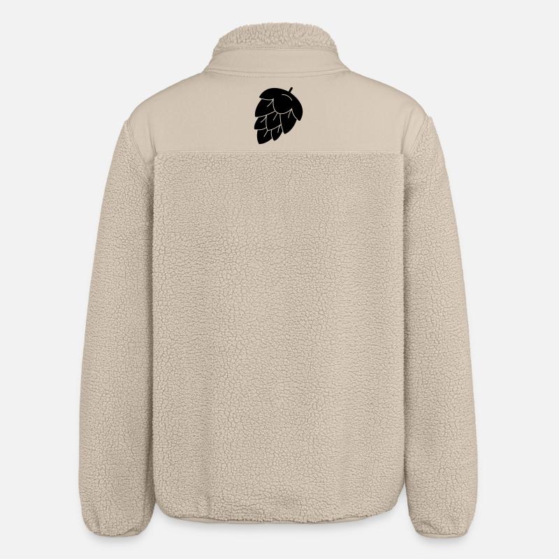 hops for beer - Relaxed Fit Unisex Sherpa Jacket by Stanley/Stella - beige