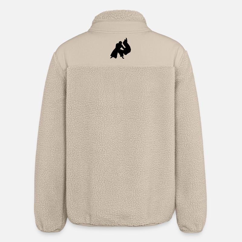 Lancer d’Aïkido - Veste sherpa unisexe coupe décontractée Stanley/Stella - beige