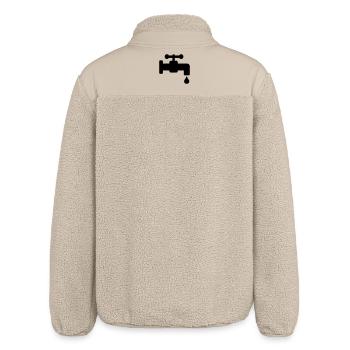 Water tap leaking - Relaxed Fit Unisex Sherpa Jacket by Stanley/Stella - beige - Back