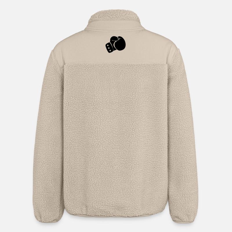 Boxe gant de boxe - Veste sherpa unisexe coupe décontractée Stanley/Stella - beige