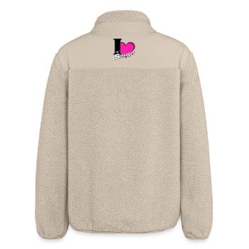 Schlager Party , Schlager Music , Schlager Love - Relaxed Fit Unisex Sherpa Jacket by Stanley/Stella - beige - Back