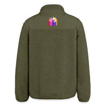 Peaks of Color - Relaxed Fit Unisex Sherpajacke von Stanley/Stella - Khaki - Hinten