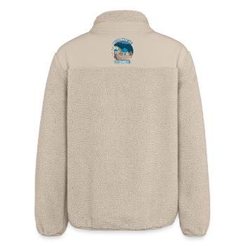 Greek Islands Santorini - Relaxed Fit Unisex Sherpa Jacket by Stanley/Stella - beige - Back