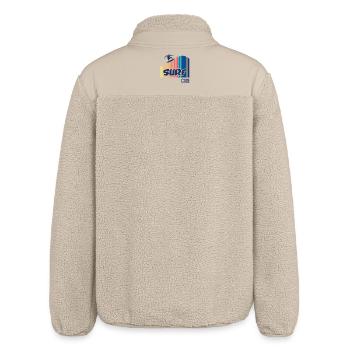 Surf Code - Relaxed Fit Unisex Sherpa Jacket by Stanley/Stella - beige - Back
