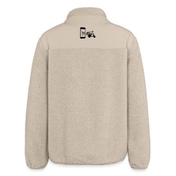 Online shopping and delivery scooter - Relaxed Fit Unisex Sherpa Jacket by Stanley/Stella - beige - Back