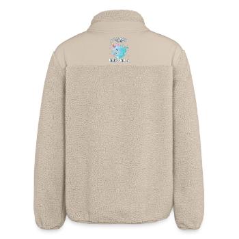 Dieses Maedchen Liebt Narwale - Relaxed Fit Unisex Sherpajacke von Stanley/Stella - Beige - Hinten