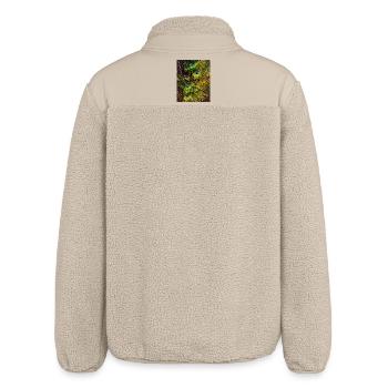 Pfauenfedern  - Relaxed Fit Unisex Sherpajacke von Stanley/Stella - Beige - Hinten