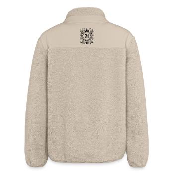 71 - Jahrgang Jahr Geburtsjahr 1971 - Relaxed Fit Unisex Sherpajacke von Stanley/Stella - Beige - Hinten