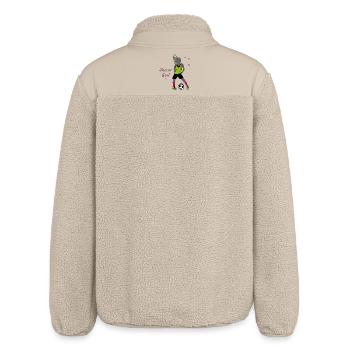Soccer Girl, Fußball - Relaxed Fit Unisex Sherpajacke von Stanley/Stella - Beige - Hinten