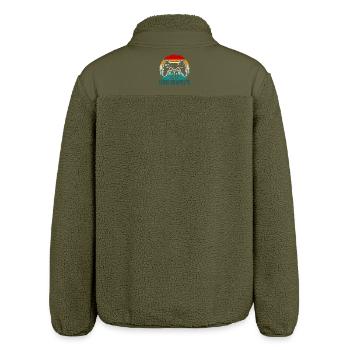 Retro Controller Level Complete - Relaxed Fit Unisex Sherpa Jacket by Stanley/Stella - khaki - Back