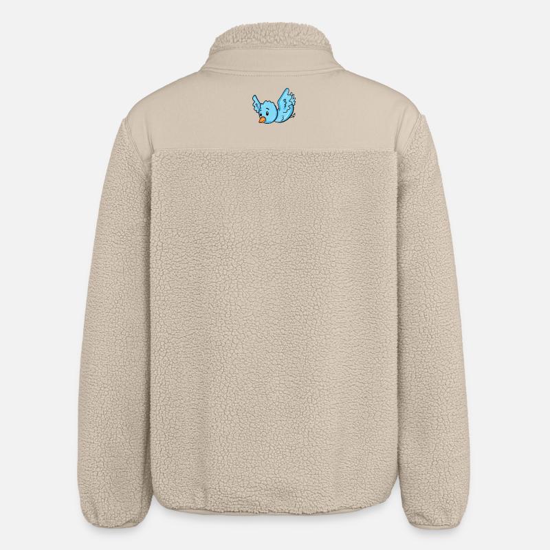 Bleu oiseau - Veste sherpa unisexe coupe décontractée Stanley/Stella - beige