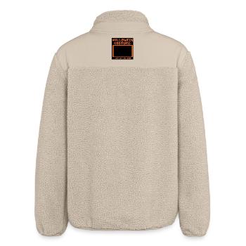 Funny Halloween Costume - Quotes - Relaxed Fit Unisex Sherpa Jacket by Stanley/Stella - beige - Back