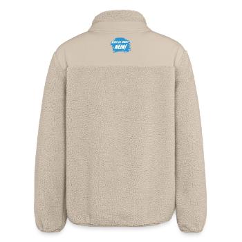 BEVOR DU FRAGST. NEIN. - Relaxed Fit Unisex Sherpajacke von Stanley/Stella - Beige - Hinten