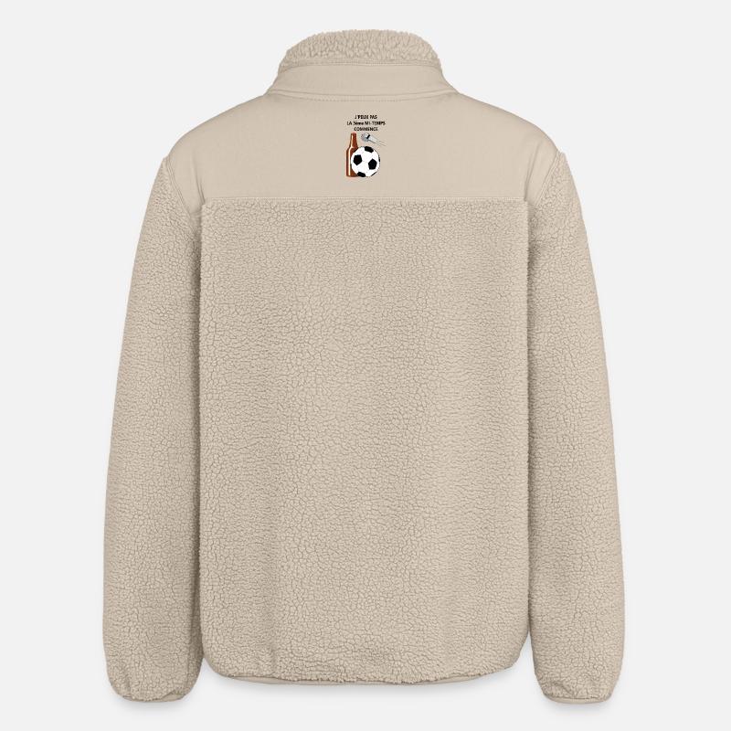3 ème mi-temps - Veste sherpa unisexe coupe décontractée Stanley/Stella - beige