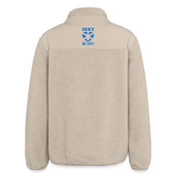 Dudelsack Dudelsackspieler Sexy an i blow it - Relaxed Fit Unisex Sherpajacke von Stanley/Stella - Beige - Hinten