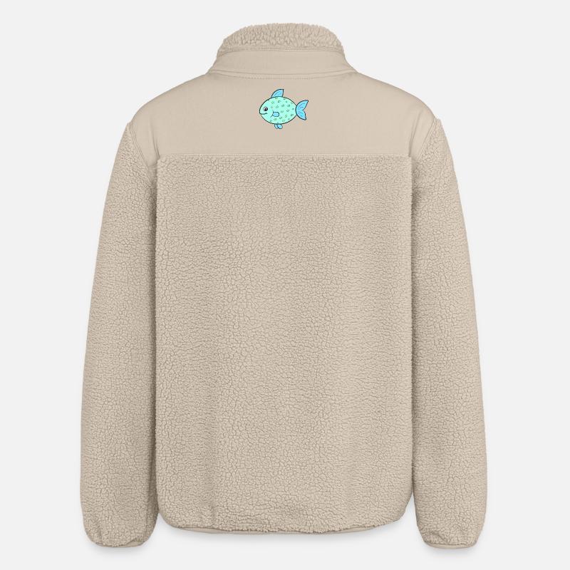 Poisson Poisson - Veste sherpa unisexe coupe décontractée Stanley/Stella - beige