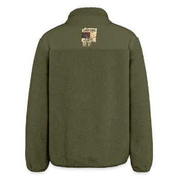 Vermisster Höllenhund - Relaxed Fit Unisex Sherpajacke von Stanley/Stella - Khaki - Hinten