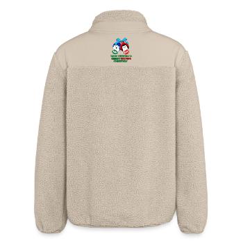 TEXTING WEIHNACHTEN Weihnachtsdekoration - Relaxed Fit Unisex Sherpajacke von Stanley/Stella - Beige - Hinten
