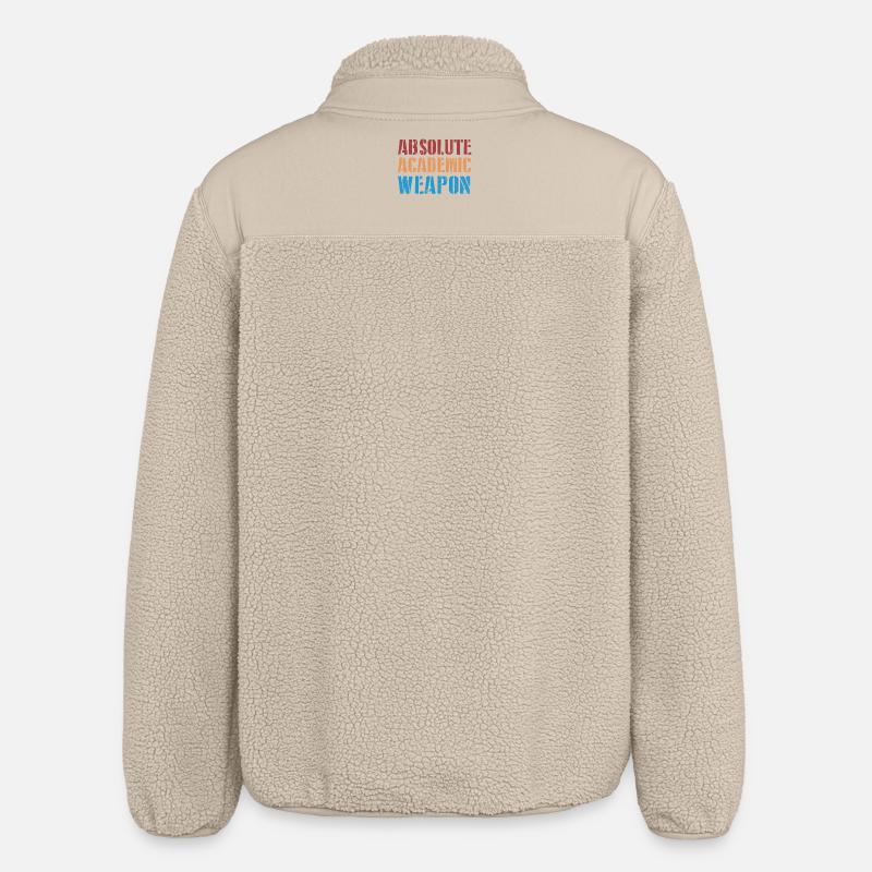 Students Absolute Academic Weapon - Relaxed Fit Unisex Sherpa Jacket by Stanley/Stella - beige