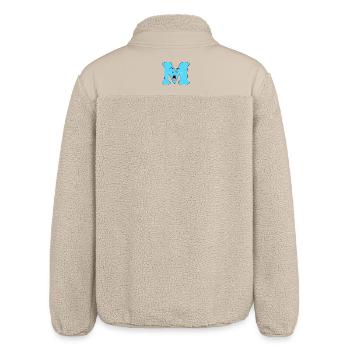 M - Relaxed Fit Unisex Sherpajacke von Stanley/Stella - Beige - Hinten