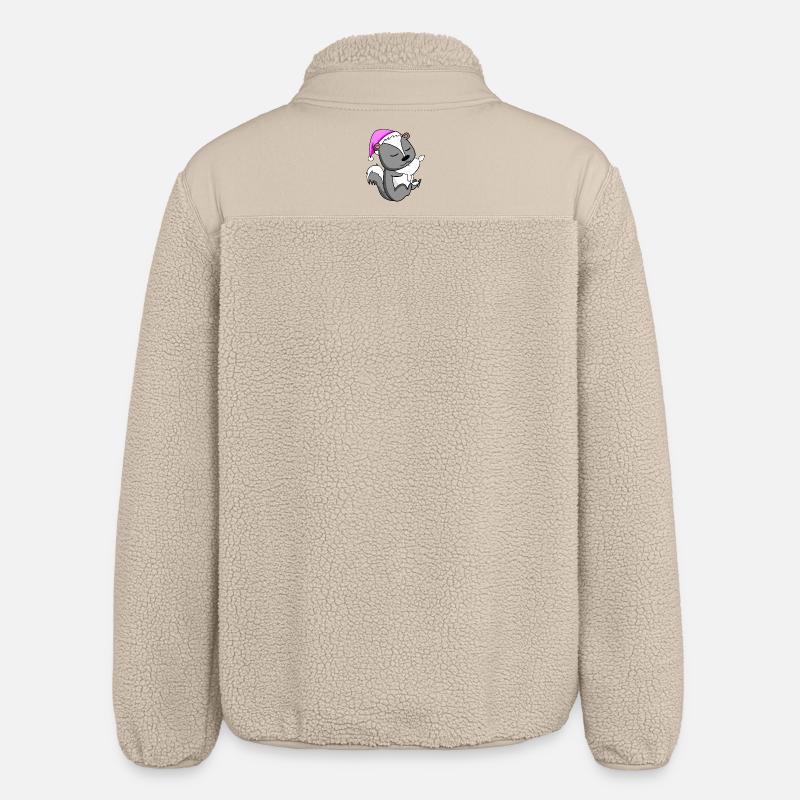 Skunk - Relaxed Fit Unisex Sherpa Jacket by Stanley/Stella - beige