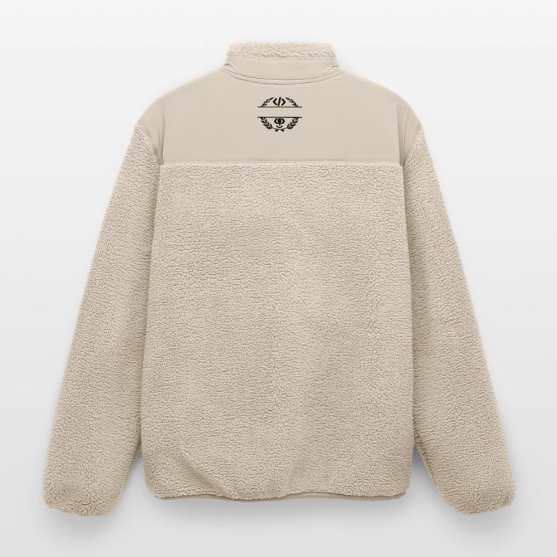 Code logo et code smiley dans une couronne de laurier Veste sherpa unisexe coupe décontractée Stanley/Stella