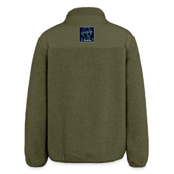 DANKESCHÖN GESCHENKE - LINE ART BILDER - DANKE - Relaxed Fit Unisex Sherpajacke von Stanley/Stella - Khaki - Hinten