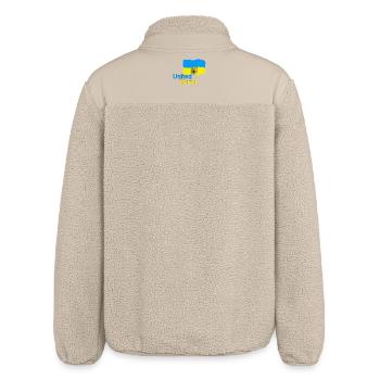 Monde Uni - Ukraine - Veste sherpa unisexe coupe décontractée Stanley/Stella - beige - Dos