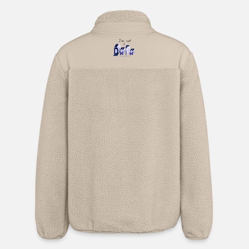 Ich bin kein DATA - Relaxed Fit Unisex Sherpajacke von Stanley/Stella - Beige