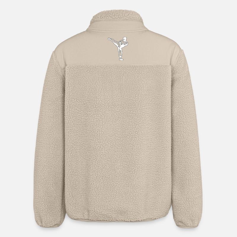 Karaté Blanc - Veste sherpa unisexe coupe décontractée Stanley/Stella - beige