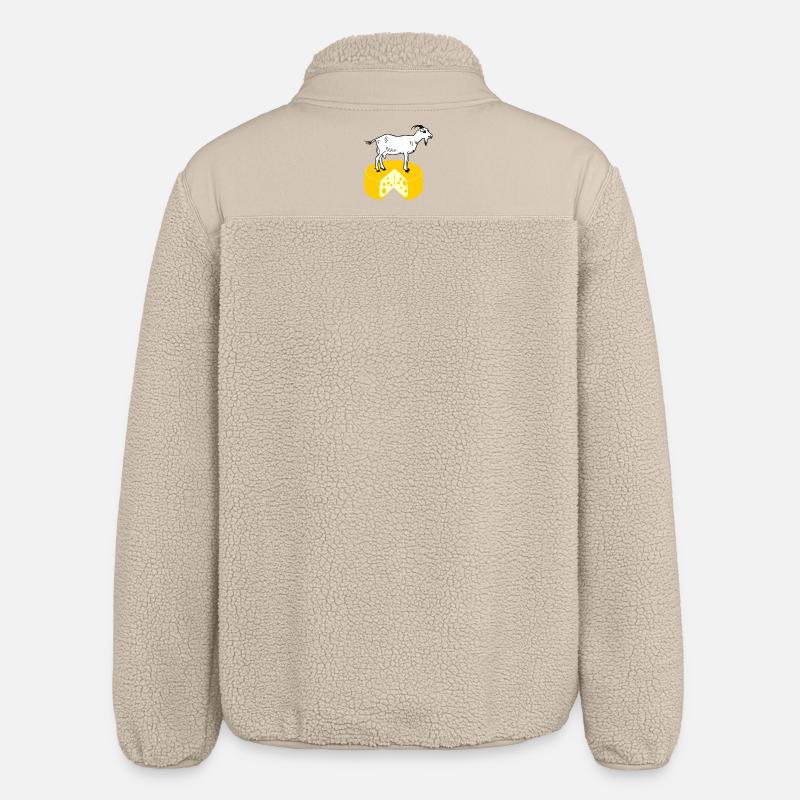 Blanc de chèvre sur fromage - Veste sherpa unisexe coupe décontractée Stanley/Stella - beige