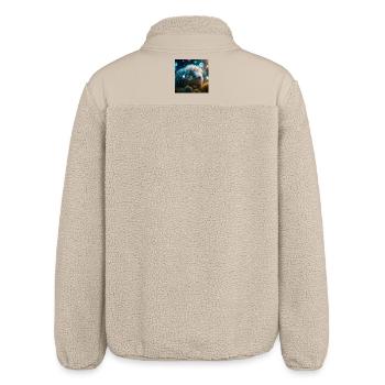 Foto Makro Kreatur 03 - Relaxed Fit Unisex Sherpajacke von Stanley/Stella - Beige - Hinten
