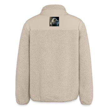 Foto Makro Kreatur 10 - Relaxed Fit Unisex Sherpajacke von Stanley/Stella - Beige - Hinten