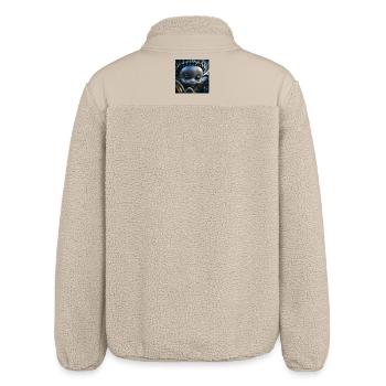 Foto Makro Kreatur 12 - Relaxed Fit Unisex Sherpajacke von Stanley/Stella - Beige - Hinten