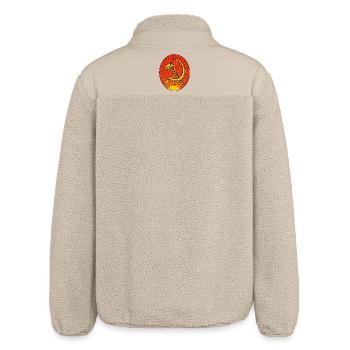 Marteau et faucille - Veste sherpa unisexe coupe décontractée Stanley/Stella - beige - Dos