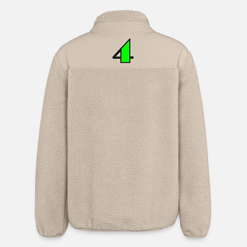 4 ANS,4e ANNIVERSAIRE,ANNIVERSAIRE 4 ANS,4 - Veste sherpa unisexe coupe décontractée Stanley/Stella - beige