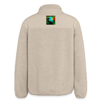 Surreal 03 - Relaxed Fit Unisex Sherpajacke von Stanley/Stella - Beige - Hinten