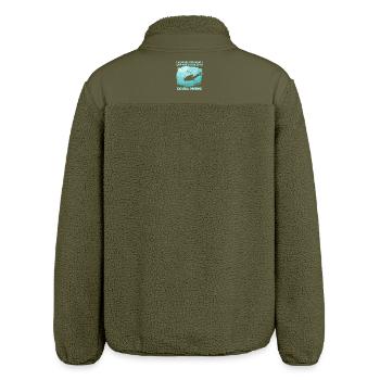 Scuba Diver Ozean Taucher - Relaxed Fit Unisex Sherpajacke von Stanley/Stella - Khaki - Hinten