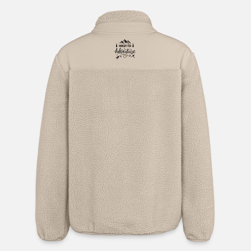 Faim d’aventure - Veste sherpa unisexe coupe décontractée Stanley/Stella - beige
