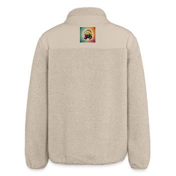 Music addict 02 - Relaxed Fit Unisex Sherpa Jacket by Stanley/Stella - beige - Back