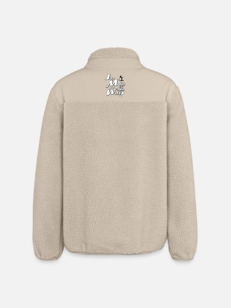 Ja Moin oder Watt? - Veste sherpa unisexe coupe décontractée Stanley/Stella - beige