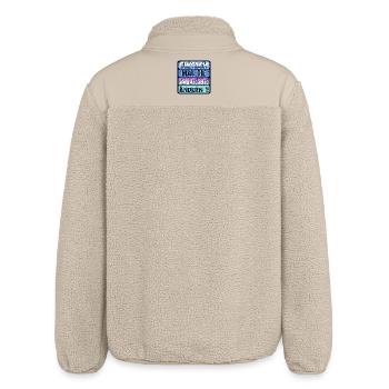 VERÄNDERUNG SPRÜCHE - WEISHEIT PERSPEKTIVE ÄNDERN - Relaxed Fit Unisex Sherpajacke von Stanley/Stella - Beige - Hinten