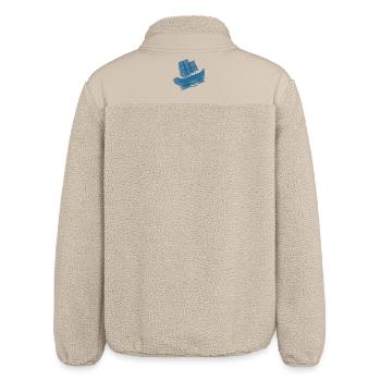 Sailboat Northern Germany Sailor Sailor Captain - Relaxed Fit Unisex Sherpa Jacket by Stanley/Stella - beige - Back