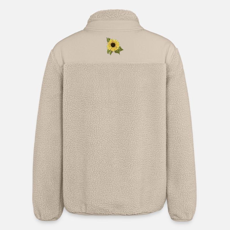 Sonnenblume 🌻 - Relaxed Fit Unisex Sherpajacke von Stanley/Stella - Beige